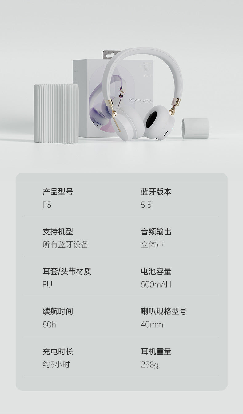 Hot-selling Noise-canceling Wireless Over-ear Bluetooth Headphones Long Battery Life High Sound Quality Gaming Headset Stereo