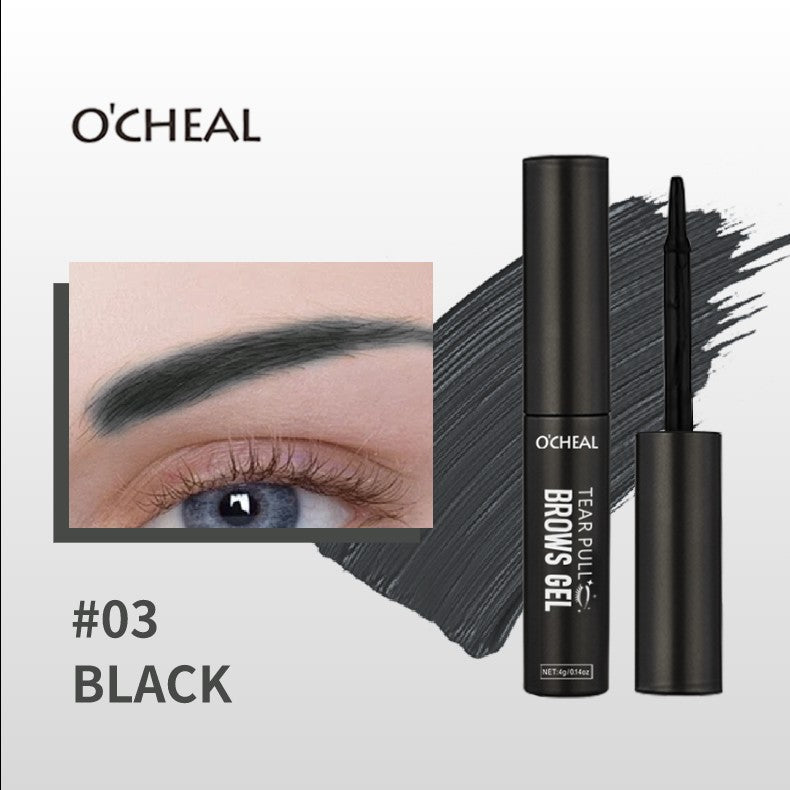 Ouqianya Peel-off Eyebrow Dye Cream Waterproof Sweatproof Long-lasting 3D One-line Eyebrow Packaging